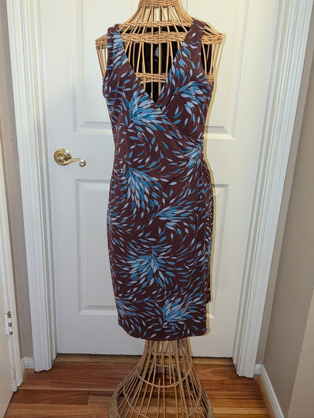 Laundry Sleeveless Fitted Print Dress